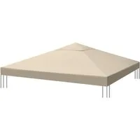 Sekey Pavillon-Ersatzdach Pavillondach 3x3 Ersatzdach Wasserdicht, 1000D Polyester, mit Doppelter PU-Beschichtung, für Gartenpavillon 3 x 3 m
