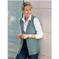 Sieh an! Strickweste Strickweste Ärmellos