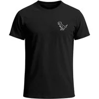 Neverless Print-Shirt Herren T-Shirt mit Dino Print – Lustiges T-Rex Logo auf der Brust – mit Print