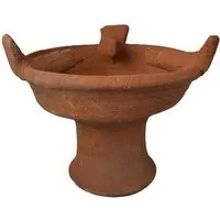 Marrakesch Orient & Mediterran Interior Stövchen Tajine Stövchen Grill Sahara handgefertigt aus handgetöpfertem Ton, (1-tlg), Handarbeit