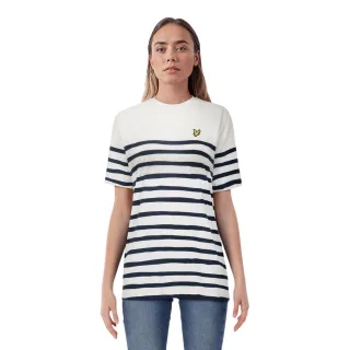 Lyle & Scott - "Breton" T-Shirt für Damen, Baumwolle (Weiß)