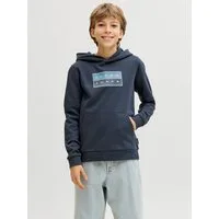 Jack & Jones Junior Kapuzensweatshirt JCOFUSION GRAPHIC SWEAT HOOD UNB SN JNR Baumwollmischung, normal geschnitten