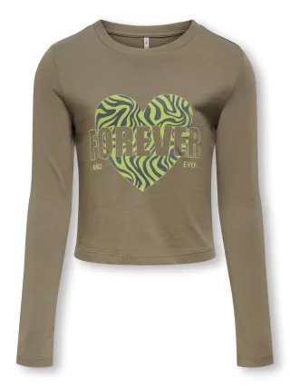 KIDS ONLY - KOGHALEY L/S CITY TOP BOX JRS walnut - Gr. - 164