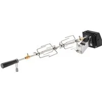 RÖSLE Drehspieß Premium, 25435, für BBQ-Stationen, Traglast 10 kg, Edelstahl 18/10