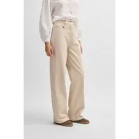 BOSS ORANGE Webhose Tolala-D Premium Damenmode Twill Qualität, Ziernähte