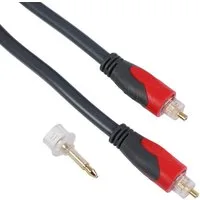 Hama Toslink-Kabel ODT-Stecker optisches Kabel 3m Audio-Kabel, (300 cm), Mit Adapter 3,5mm Opti-Stecker, LWL Lichtleiter-Kabel mit ODT-Stecker