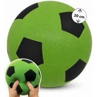alldoro Softball Schaumstoff-Ball grün Ø 20 cm, weicher Soft-Fußball für Kinder, Sicherer Kinderball für drinnen & draußen, geeignet ab 0 Jahren