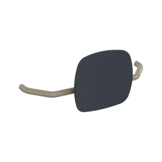 Hewi 801 Rückenstütze 801.51.907286 Wandabstand 230mm, Lehne anthrazitgrau, sand