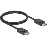 Kabel DisplayPort 2.1 Stecker > DisplayPort Stecker, 16K, 80 Gbps schwarz, 1 Meter