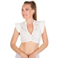 MarJo Dirndlbluse Dirndlbluse - SEGNITZ - offweiß