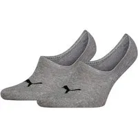 PUMA Füßlinge PUMA UNISEX HIGH CUT FOOTIE 2P (2 Paar) No-Show-Socks, Silikon in der Ferse für optimalen Halt