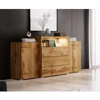 Home affaire Sideboard URBAN III, Moderne Kommode mit 3 Schubladen und 4 Fächern, Breite 150 cm