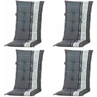 Madison Hochlehnerauflage Garden, (Set, 4 St., 4x Auflagen für Hochlehner/Klappsessel, OTTOs Choice), Baumwolle/Polyester