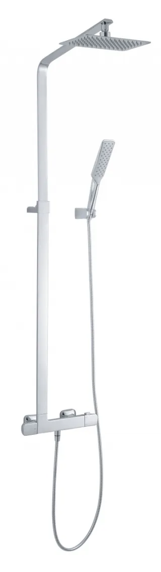 Neuesbad Duschsystem, mit Thermostat-Brausearmatur, verchromt NB1DENAC017T1