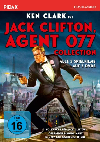 Jack Clifton Agent 077 - Collection / Alle 3 Kultfilme mit Ken Clark (Pidax Film-Klassiker) [3 DVDs]