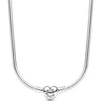 Pandora Silberkette PANDORA Moments Damen Schlangenkette Herz aus Sterlingsilber