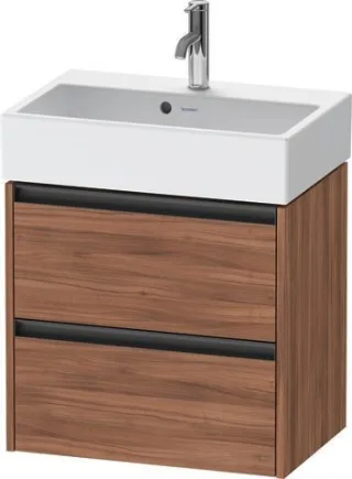 Duravit Ketho.2 Waschtischunterbau wandhängend Nussbaum Matt 584x390x549 mm - K25273079790000 K25273079790000