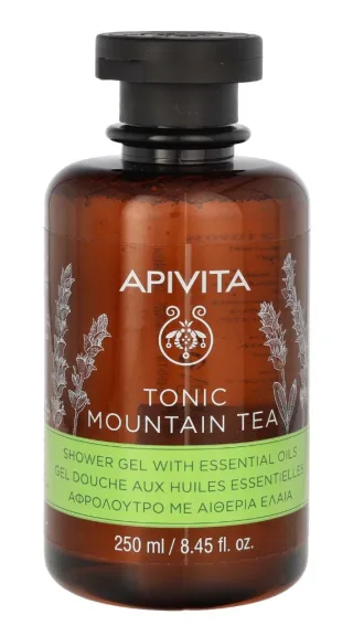 Apivita Tonic Mountain Tea Shower Gel.