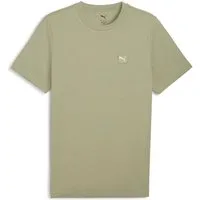 PUMA T-Shirt ESS ELEVATED TEE Kurzarmdesign, Rundhalsausschnitt, aus Baumwolle