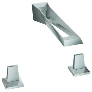 GROHE 3-Loch-Waschtisch-Wandbatterie, Allure Brilliant 20635 edelstahl, 20635SD0 20635SD0