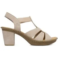 Rieker Rieker Damen-Sandalen Beige 665K3-62 Sandale