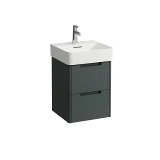 LAUFEN Waschtischunterschrank JUNA 400x422x515 2 Schubl m. Griffmulde f.WT H815281 verkehrsgrau, H41 H4115721092661