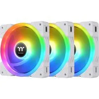 SWAFAN EX12 RGB PC Cooling Fan White TT Premium Edition, Gehäuselüfter weiß, 3er Pack, inkl. Controller, 120 mm