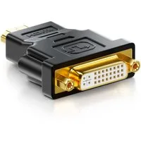 deleyCON deleyCON HDMI zu DVI Adapter - DVI Buchse zu HDMI Stecker HDMI-Kabel