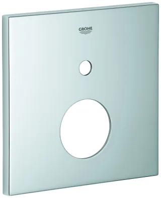 GROHE Rosette 48435 eckig für EMH-FMS mit 2-Wege Umstellung chrom, 48435000 48435000