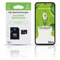 Tec-Expert microSD Karte S&L für Xiaomi Redmi 12 Speicherkarte (32 GB, Class 10, microSDHC)