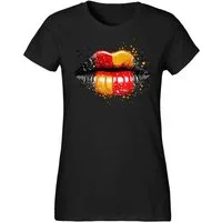 Banco T-Shirt Damen T-Shirt Fußball EM Trikot Deutschland Fan Unifarben Perfekt für Fußball, Public Viewing & Sport-Events