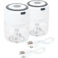 Genius Gemüsehobel Genius 2 x Zerkleinerer Choptastic Pro Zerkleinerer elektrisch für, Kunststoff, Edelstahl