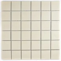 Mosani Mosaikfliesen Keramik Mosaik Fliese beige magnolia Fliesenspiegel Küche glänzend