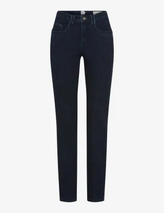 Brax Damen Five-Pocket-Hose Style MARY CLEAN DARK BLUE, denim dunkelblau, Gr. 34