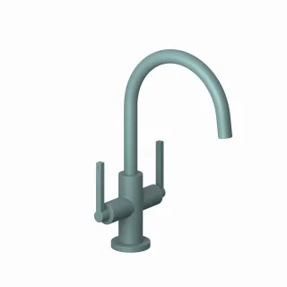 Kludi NOVA FONTE Waschtischarmatur PURISTIC Einlochmontage Matt Teal Blue, 20118O315 20118O315