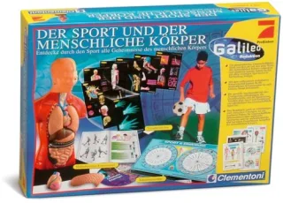Galileo - Der Sport und der menschliche Körper mit zerlegbarem Kunststoff-Modell und Handbuch