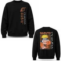 Naruto Rundhalspullover Anime Naruto Uzumaki Shippuden Herren Pullover Sweater Pulli Gr. M-XXL