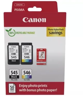 Canon PG-545/CL-546 Photo Value Pack (Schwarz)