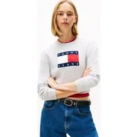 Tommy Jeans Strickpullover TJW SPARKLE FLAG SWEATER EXT