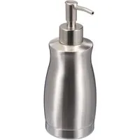 relaxdays Seifenspender Edelstahl 400 ml, silber