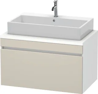 Duravit DuraStyle Konsolenwaschtischunterbau wandhängend Taupe & Weiß Matt 900x548x512 mm - DS531309 DS531309118