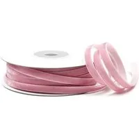 Creativery Samtband, Samtband 6mm x 10m Rolle Altrosa