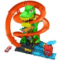 Mattel® Autorennbahn Hot Wheels City T Rex Schlacht