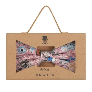 prince bowtie - Fliege Griffbox Blume m-rot - Gr. - OS