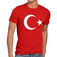 style3 T-Shirt Türkei Turkey Türkiye Flagge istanbul Flag Mond Stern rot erdogan