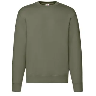 Fruit of the Loom - "Premium" Sweatshirt für Herren angesetzte Ärmel (Klassisch Olivgrün)