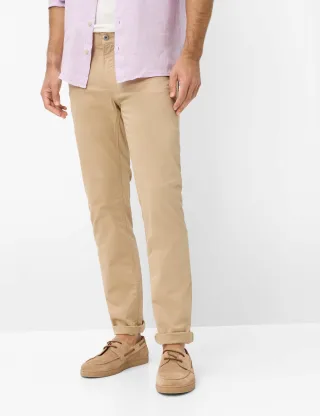 Brax Herren Five-Pocket-Hose Style CHUCK CANVAS, hellbraun, Gr. 42/36