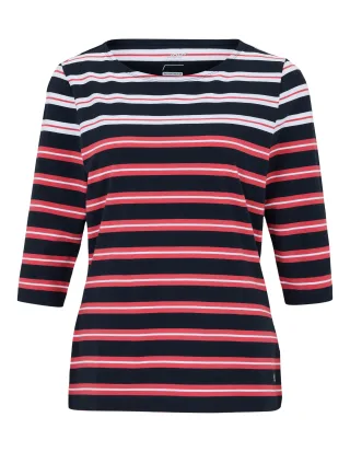 JOY sportswear - JANETTE 3/4 Arm Shirt night hibiscus stripes - Gr. - 42