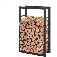 ESTEXO Regal Kaminholzregal Stapelhilfe 100x60x25 cm Brennholzregal TopMulti Meta