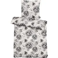 APELT Bettwäsche Beatrice, Mako-Satin, 2 teilig, exklusives großformatiges Blumendesign setzt ein modisches Statement